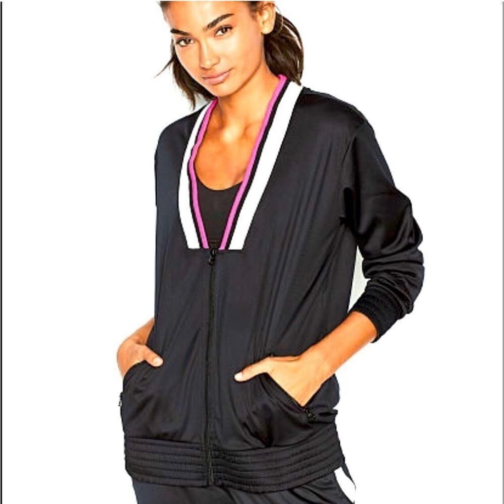 VICTORIA’S SECRET | VICTORIA SPORT V-Neck Zip Track Jacket NEW Women’s Size XS
